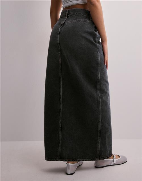 Only - Sort - Onlcilla Long Slit Skirt Dnm Noos