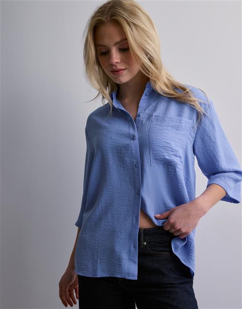 JDY - Blå - Jdydivya Life 3/4 Loose Shirt Wvn N