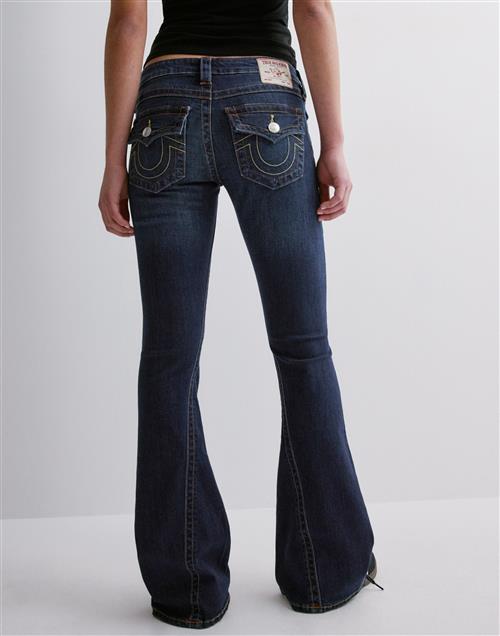 Se True Religion - Blå - Joey Low Rise Flare ved Nelly