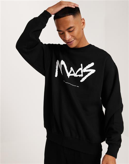 Mads Nørgaard Soft Hawk Mads Crew Sweat Sweatshirts Black