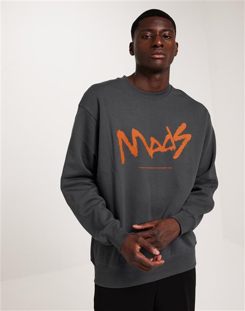 Mads Nørgaard Soft Hawk Mads Crew Sweat Sweatshirts Asphalt