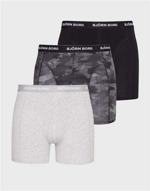 Björn Borg Cotton Stretch Boxer 3p Underbukser Black