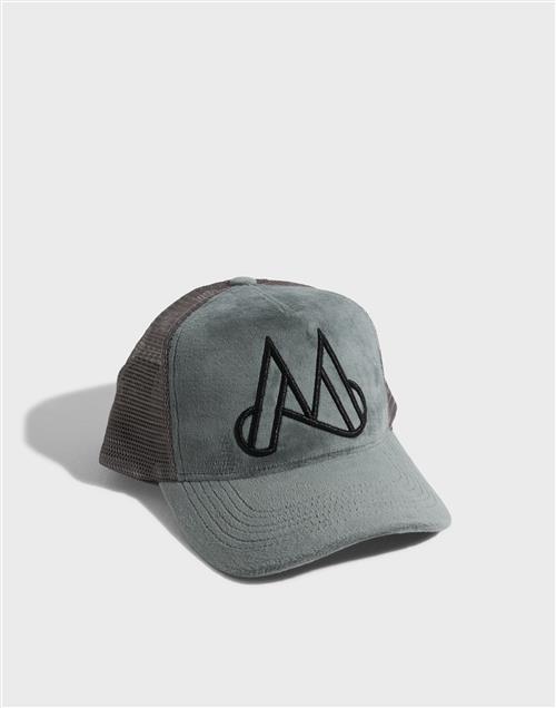 MAGGIORE MAGGIORE Unlimited M Logo Grey Cap - Black Logo Truckerhatte Grey