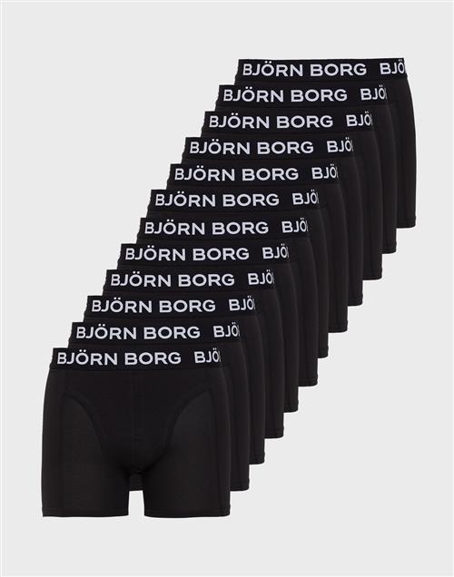 Björn Borg Cotton Stretch Boxer 12p Multipack underbukser Sort