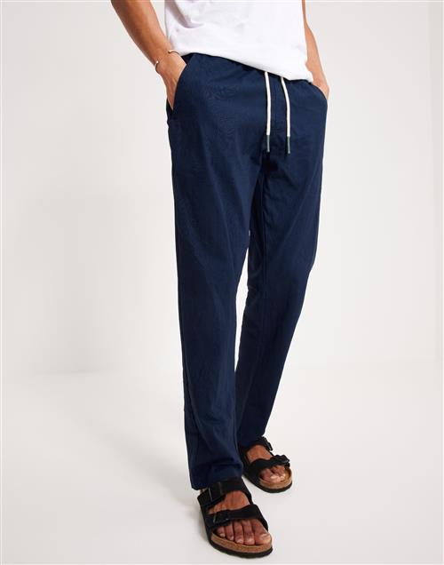 OAS Linen Pants Hørbukser Blue