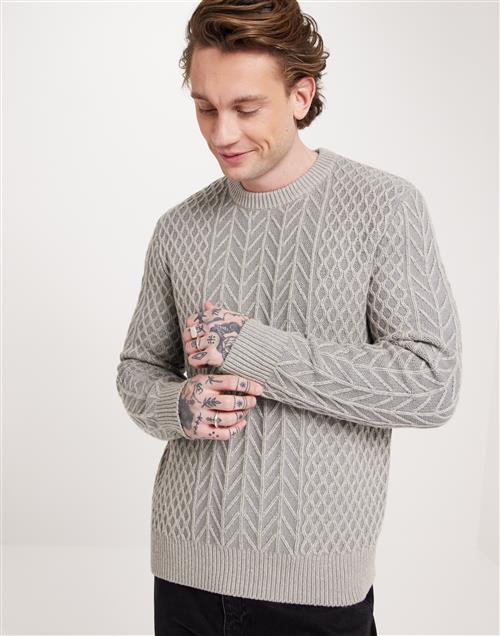 Samsøe Samsøe Ethan Crew Neck 15055 Striktrøjer Ultimate Gray Melange