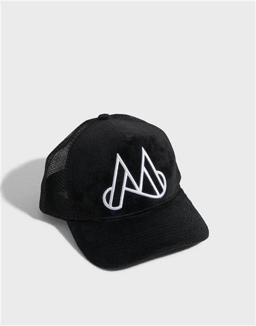 MAGGIORE MAGGIORE Unlimited M Logo Black Cap - White Logo Truckerhatte Black