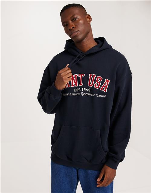 Gant Gant Usa Hoodie Hoodies Blå