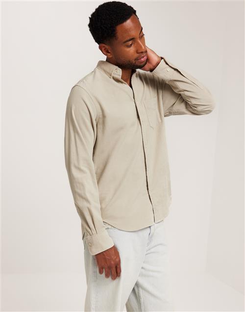 Gant Reg Ut Corduroy Shirt Fløjlsskjorter Beige