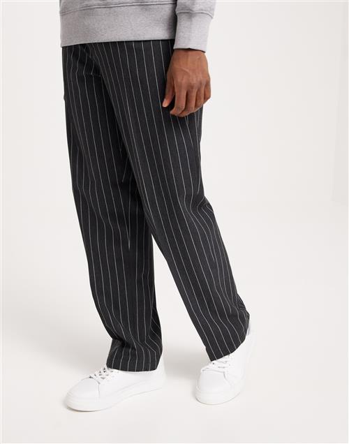 Les Deux Como Pinstripe Wool Mélange Slacks Bukser Grey Melange