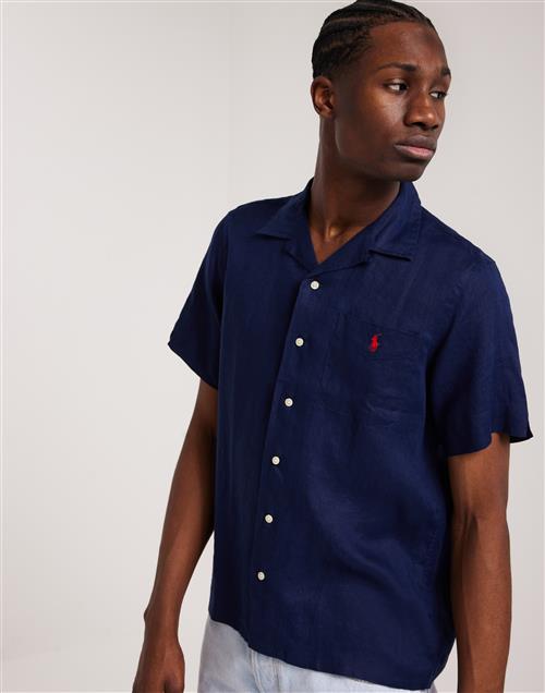 Polo Ralph Lauren 100 Linen Short Sleeve-Sport Shirt Kortærmede skjorter Navy