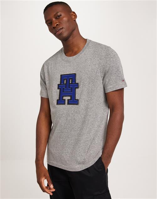 Tommy Hilfiger Monogram Mouline Tee T-Shirt & Singletter Dark Grey Heather / Multi