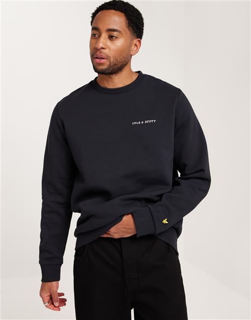 Lyle & Scott Embroidered Crew Neck Sweatshirt Sweatshirts Saddle Brown