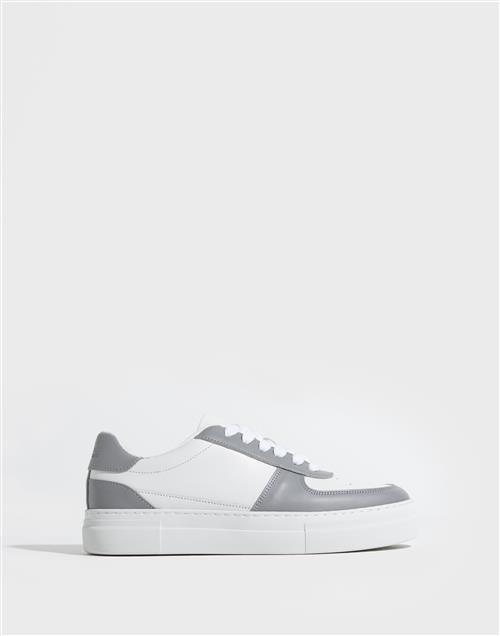 Selected Homme Slhharald Leather Sneaker Lave sneakers Grey