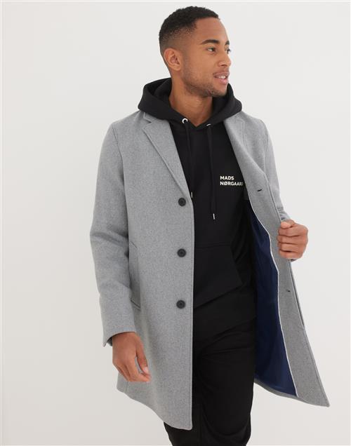 Selected Homme Slhhagen W Coat B Noos Frakke Grey Melange Twill