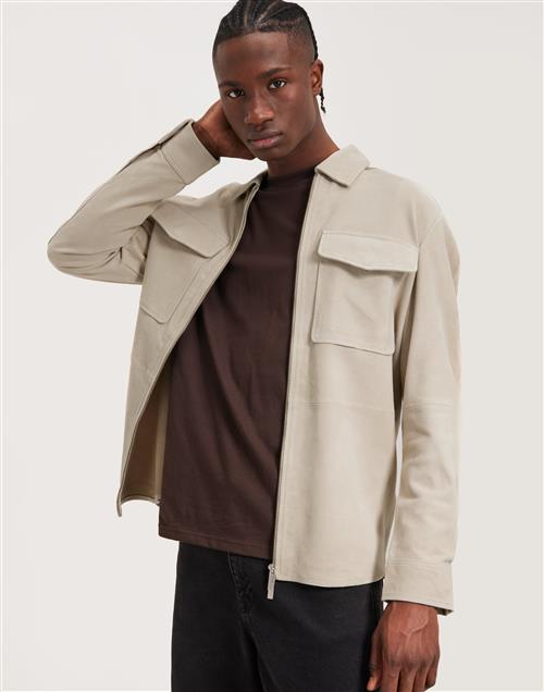 Selected Homme Slhforan Suede Overshirt W Skindjakker Incense