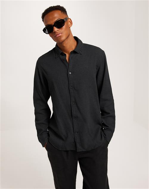 Selected Homme Slhrelaxrobin-Drake Shirt W Hverdagsskjorter Black