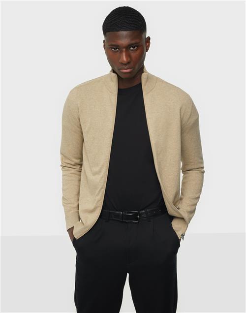 Selected Homme Slhberg Full Zip Cardigan Noos Polotrøjer Kelp Melange