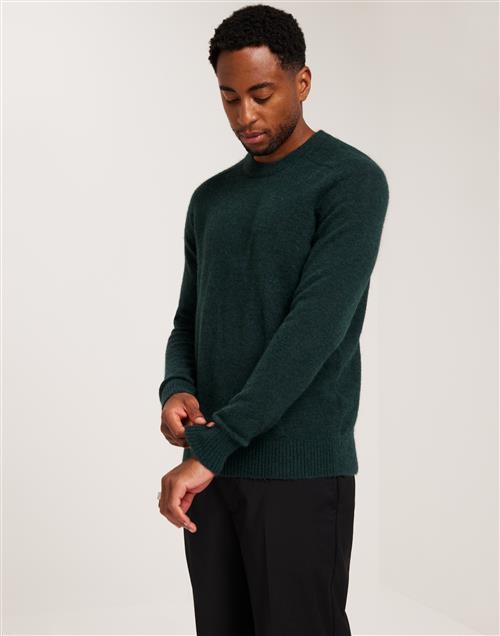 Selected Homme Slhrai Ls Knit Crew Neck Striktrøjer Grøn