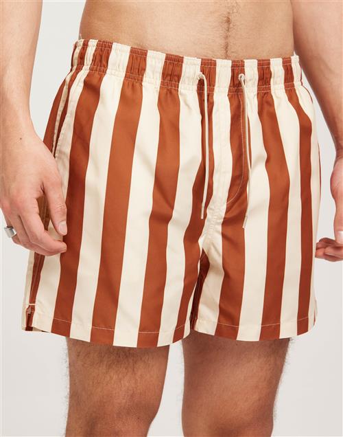 Selected Homme Slhdane Aop Swimshorts Badeshorts Oatmeal W. Chutney