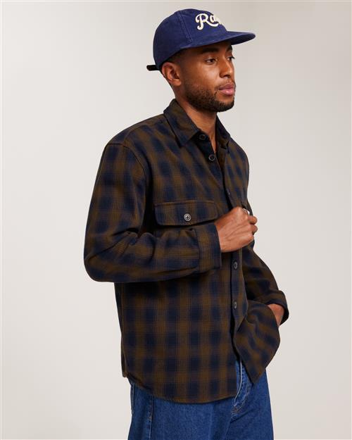 Selected Homme Slhloosemason-Flannel Overshirt Noo Overshirts Ternet/Stribet