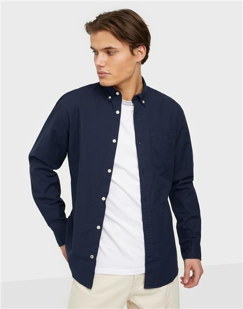 Jack & Jones Jjeoxford Shirt Ls Noos Blå skjortor Blå