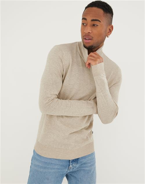 Jack & Jones Jjeemil Knit Roll Neck Noos Striktrøjer Lysegrå