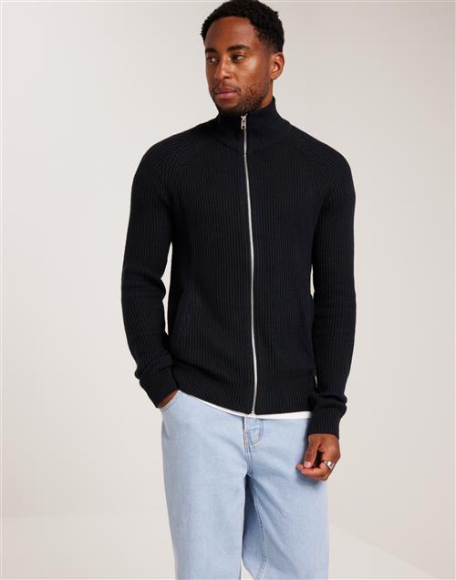 Jack & Jones Jjpannel Knit Zip Cardigan AW23 Striktrøjer Navy Blazer