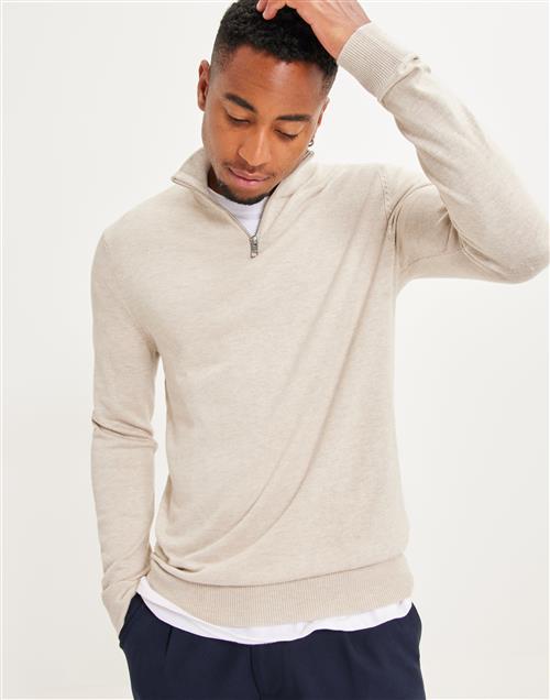 Jack & Jones Jjeemil Knit Half Zip Noos Half zip Beige