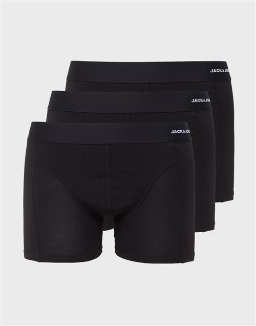 Jack & Jones Jacbasic Bamboo Trunks 3 Pack Noos Multipack underbukser Black Black - Black