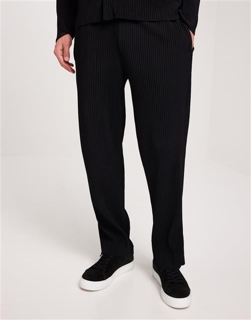 Only & Sons Onsace Tape Asher Pleated Pants Slacks Black