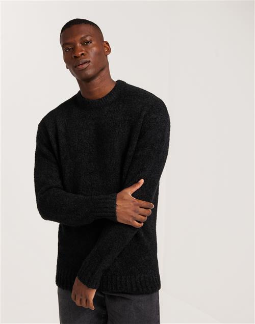 Only & Sons Onsmax Rlx 3.5 Bukly Crew Knit Striktrøjer Black