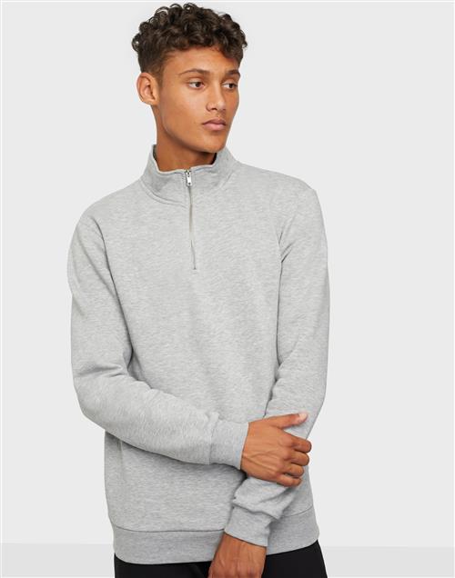 Only & Sons Onsceres Half Zip Sweat Trøjer med lynlås Light Grey Melange