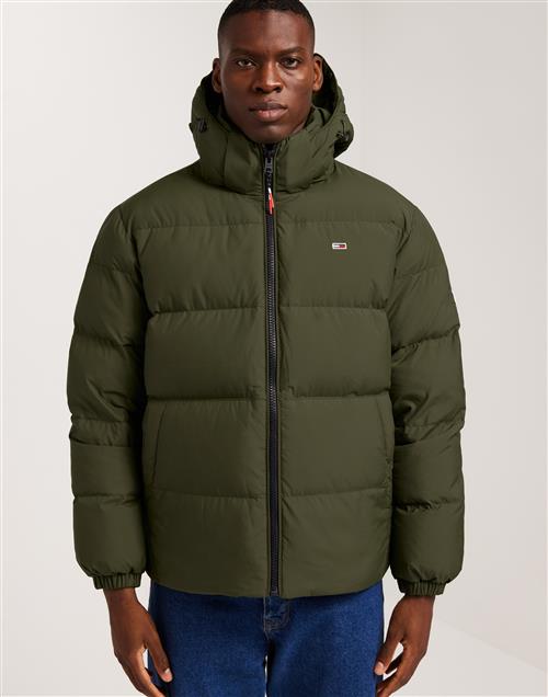 Tommy Jeans Tjm Essential Down Jacket Dunjakker Drab Olive Green