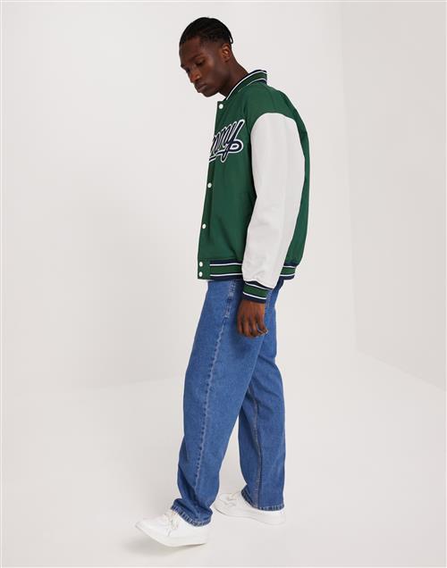 Tommy Jeans Tjm Letterman Jacket Ext Collegejakker Court Green / Multi