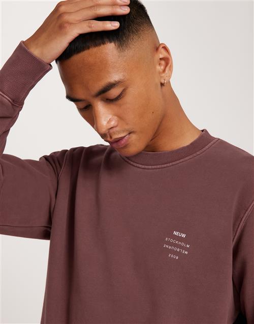 Neuw Neuw Crew Sweatshirts Oxblood Red