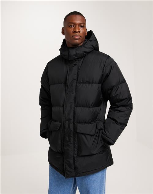 Levi's Laurel Mid Puffer Jet Black Dunjakker Sort