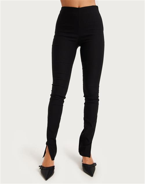 Nelly - Sort - Slim Slit Pant