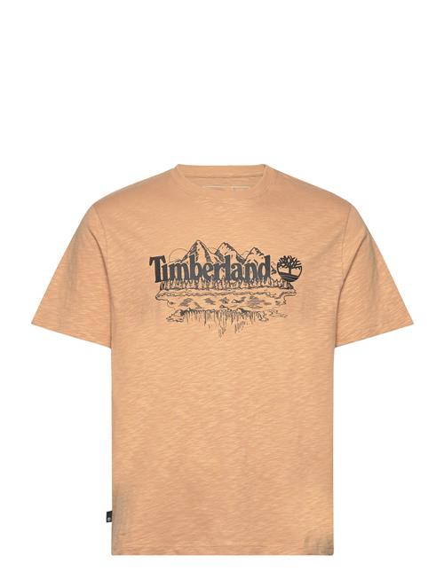 Short Sleeve Graphic Slub Tee Light Wheat Boot Timberland Beige