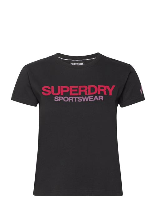 Superdry Sport Sportswear Logo Fitted Tee Superdry Sport Black