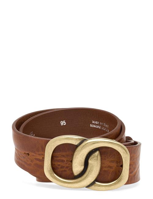 Se DEPECHE Jeans Belt DEPECHE Brown ved Booztlet