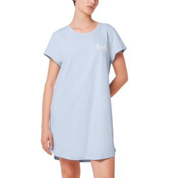 Se Triumph Nightdress NDK 02 X Lyseblå bomuld 38 Dame ved Timarco