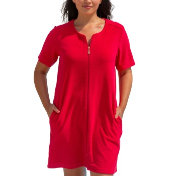 Trofé Trofe Short Sleeved Beachrobe Rød Large Dame