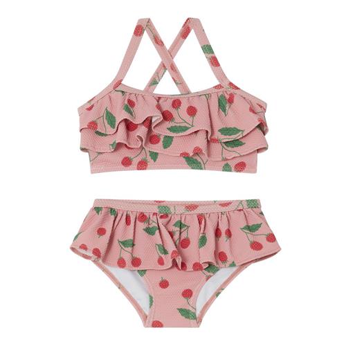 Kuling Cannes Mønstret Bikini Med Hindbær Woody Rose | Lyserød | 98/104 cm