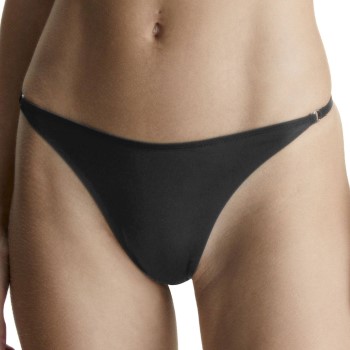 Calvin Klein Trusser Minimalist Thong Sort Medium Dame