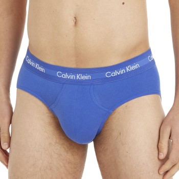 Calvin Klein 3P Cotton Stretch Hip Brief Mørkblå bomuld Small Herre