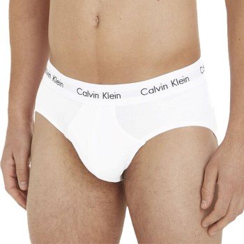 Calvin Klein 3P Cotton Stretch Hip Brief Hvid bomuld X-Small Herre