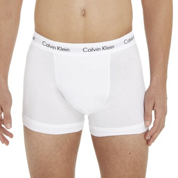 Calvin Klein 6P Cotton Stretch Trunks Hvid bomuld Small Herre