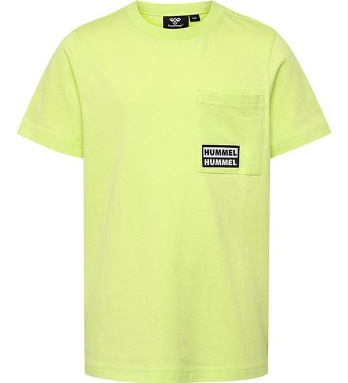 Se Hummel Hummel T-shirt - hmlRock - Sunny Lime ved KidsWorld