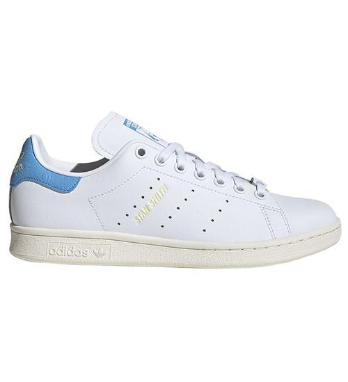 Se adidas Originals Sko - Stan Smith W - Hvid/BlÃ¥ ved KidsWorld